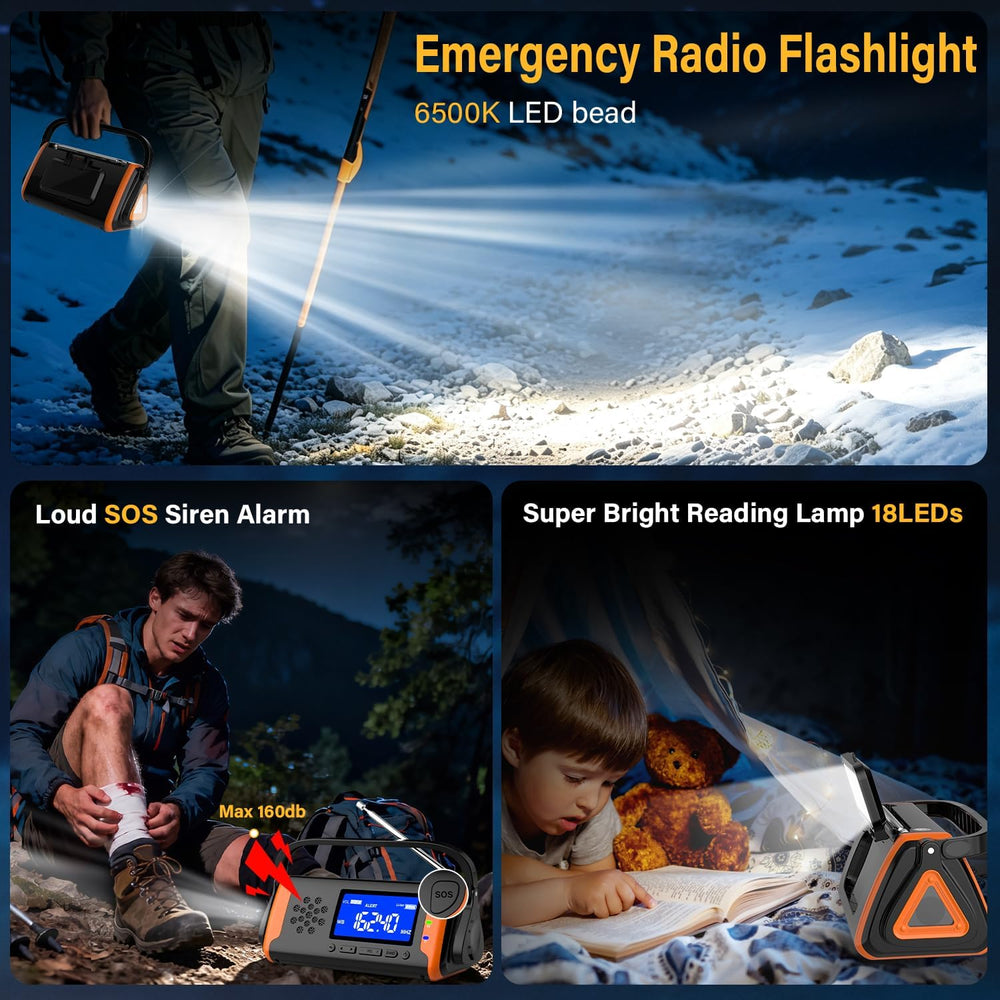 NOAA Weather Alert Radio Digital Display, Emergency Radio, Better Reception