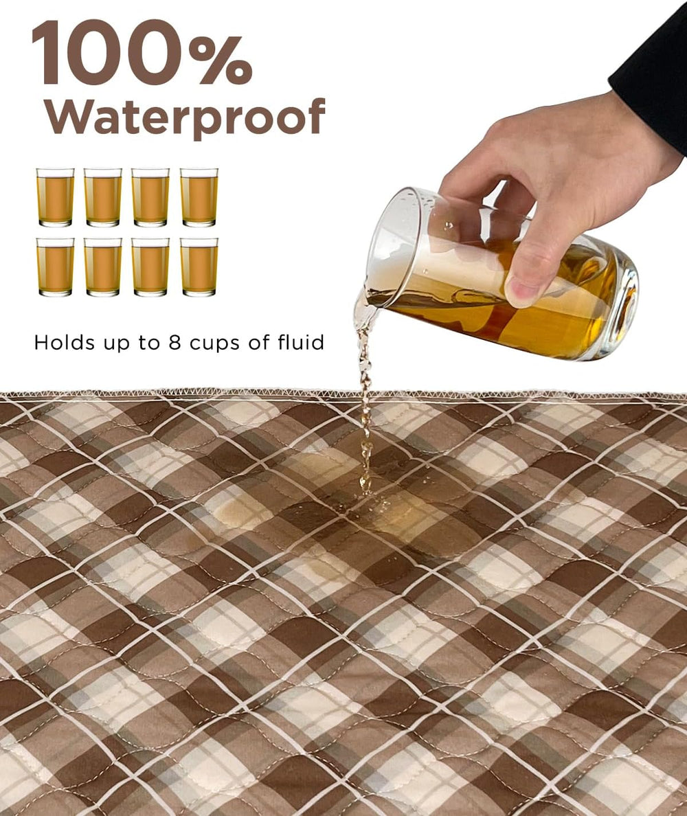 Non-Slip Bed Pads for Incontinence Washable (36" x 52"|2 Pack), Wat...