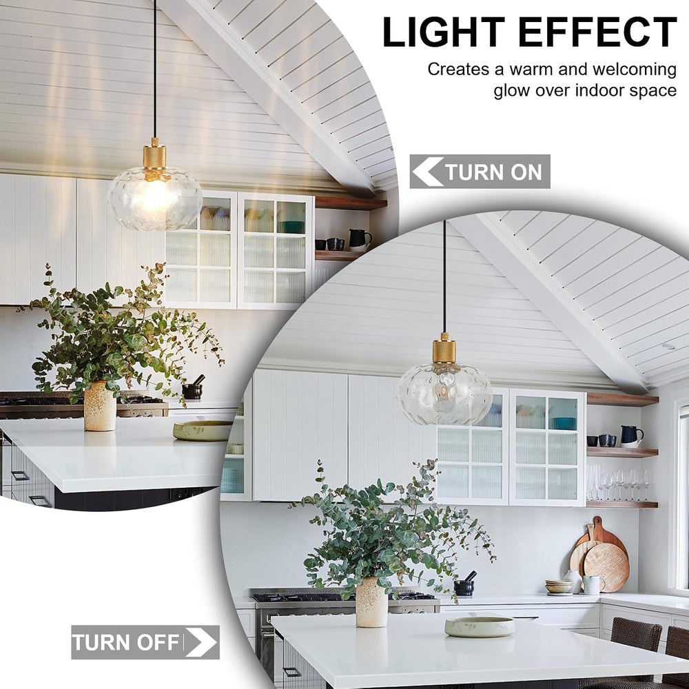 Glass Pendant Lights Kitchen Island 8 Inch Adjustable Pendant Light Fixtures ...