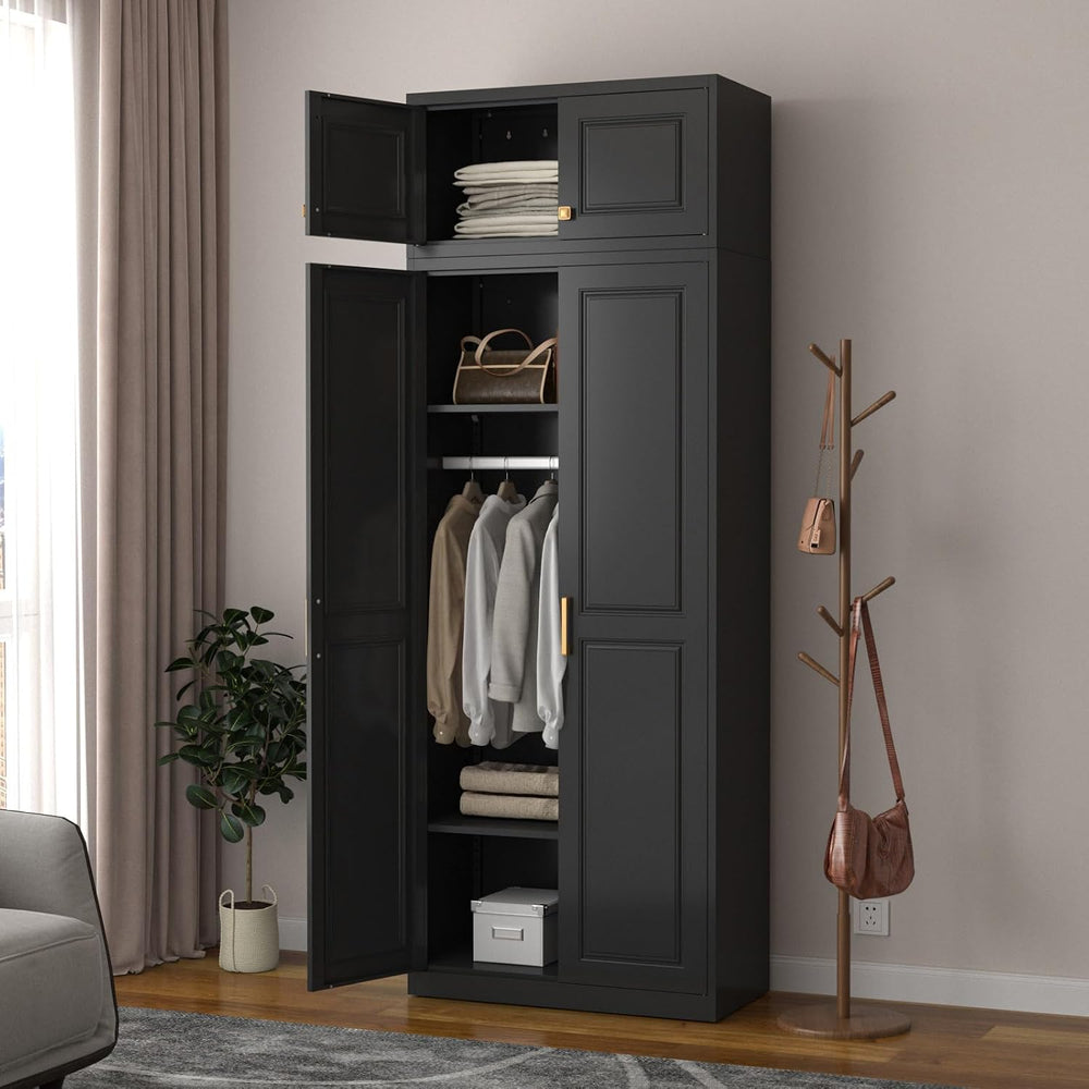 SteeLoong 15”Metal Wall Storage Cabinet,Upper Cabinet for Wardrobe