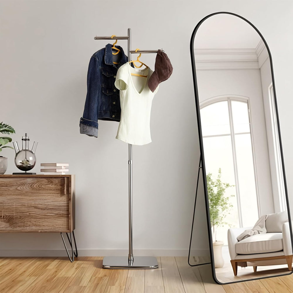 Heavy Duty Stainless Steel Clothes Rack with Adjustable Height 43"-71&qu...