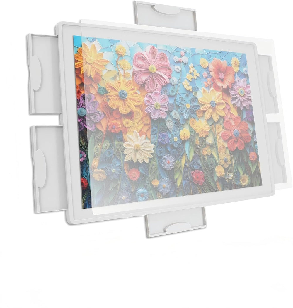 ALL4JIG 1500 Pieces Lightweight Rotating Plastic Puzzle Board with 6 Drawers ...