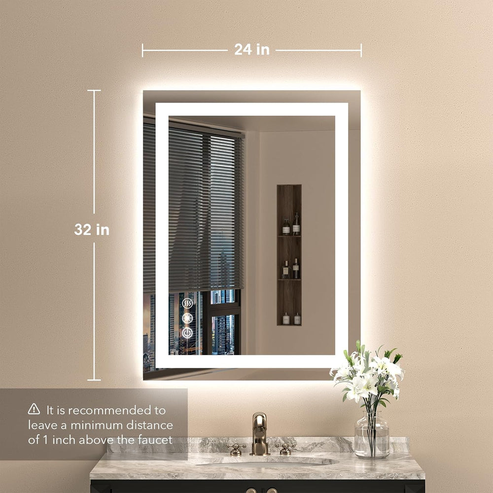 24"X32" LED Bathroom Mirror, Vanity Mirror with Lights