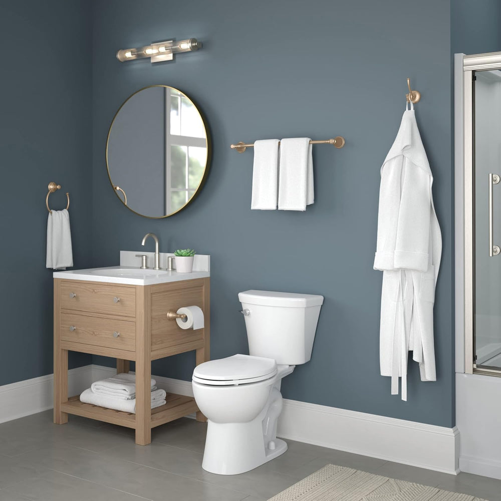 Delta Double Towel Hook for Bathroom or Kitchen| Champagne Bronze | Cassidy A...