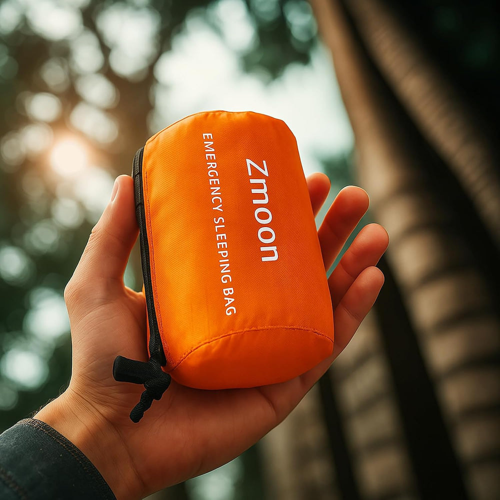 Zmoon Emergency Sleeping Bag Survival Bag, Portable Waterproof Thermal Bivy S...