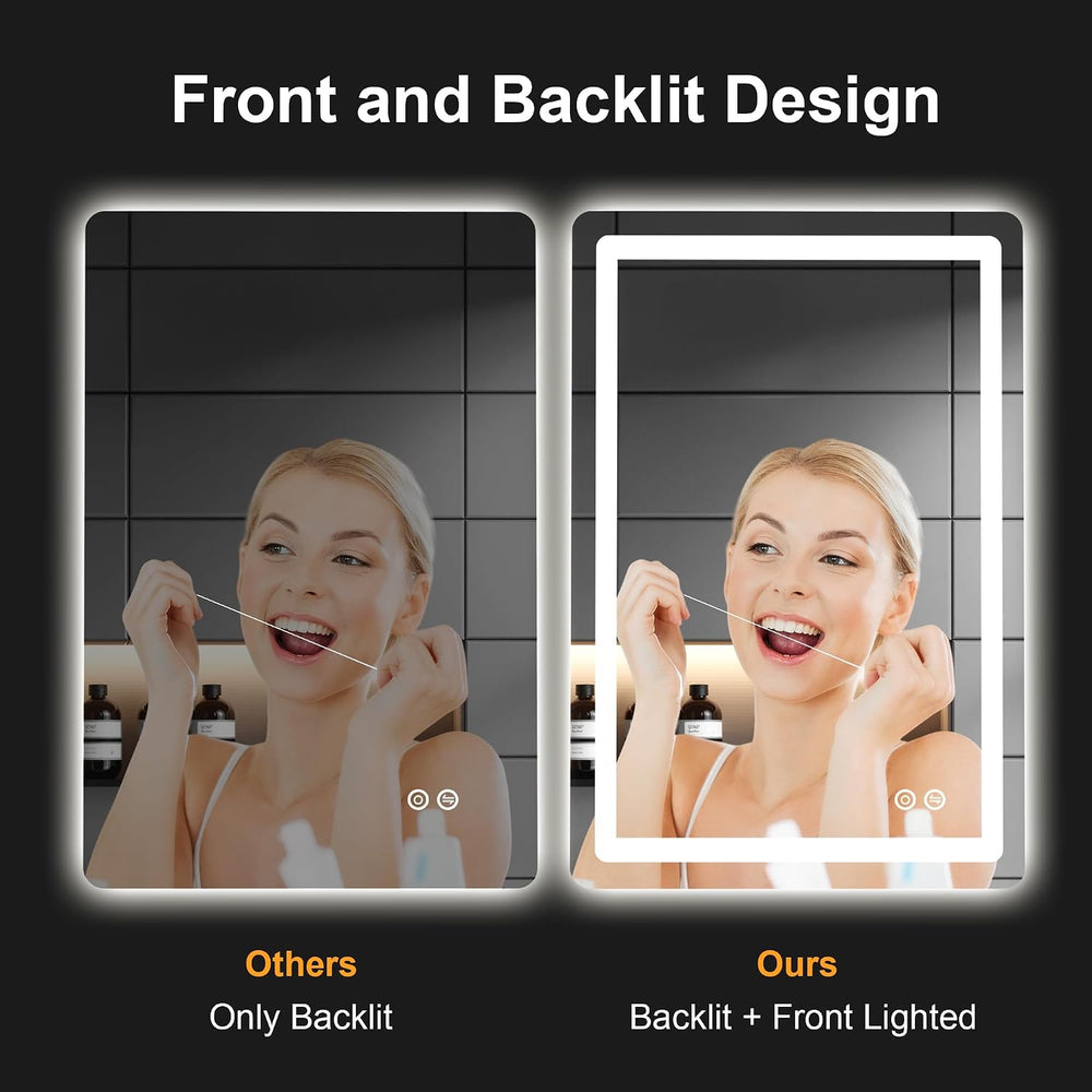 36"x24" LED Bathroom Mirror with Lights, Vanity Mirror with Lights