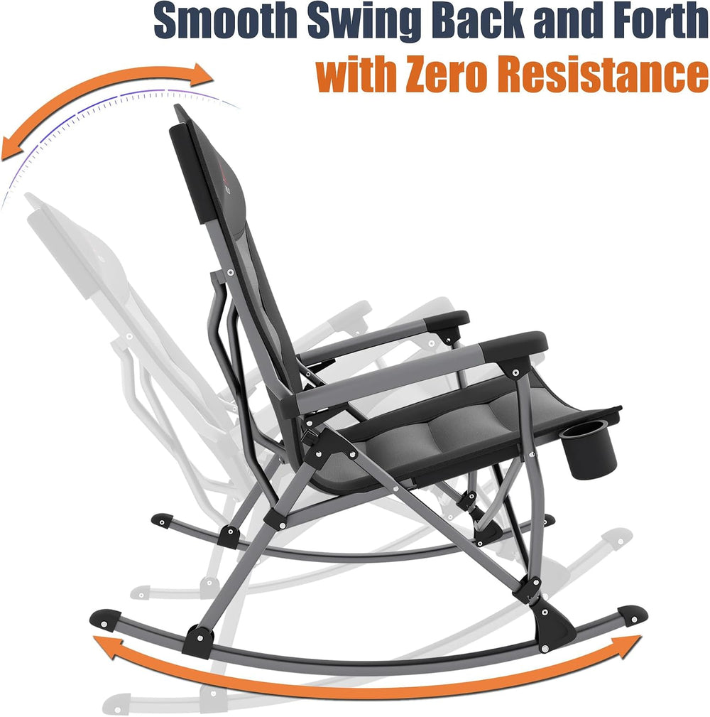 Rocking Camping Chair for Adults, Portable Chairs