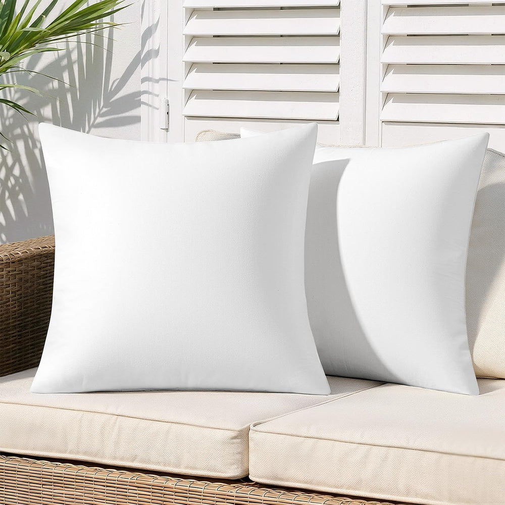 MIULEE Outdoor Pillow Inserts 20x20 Pack of 2