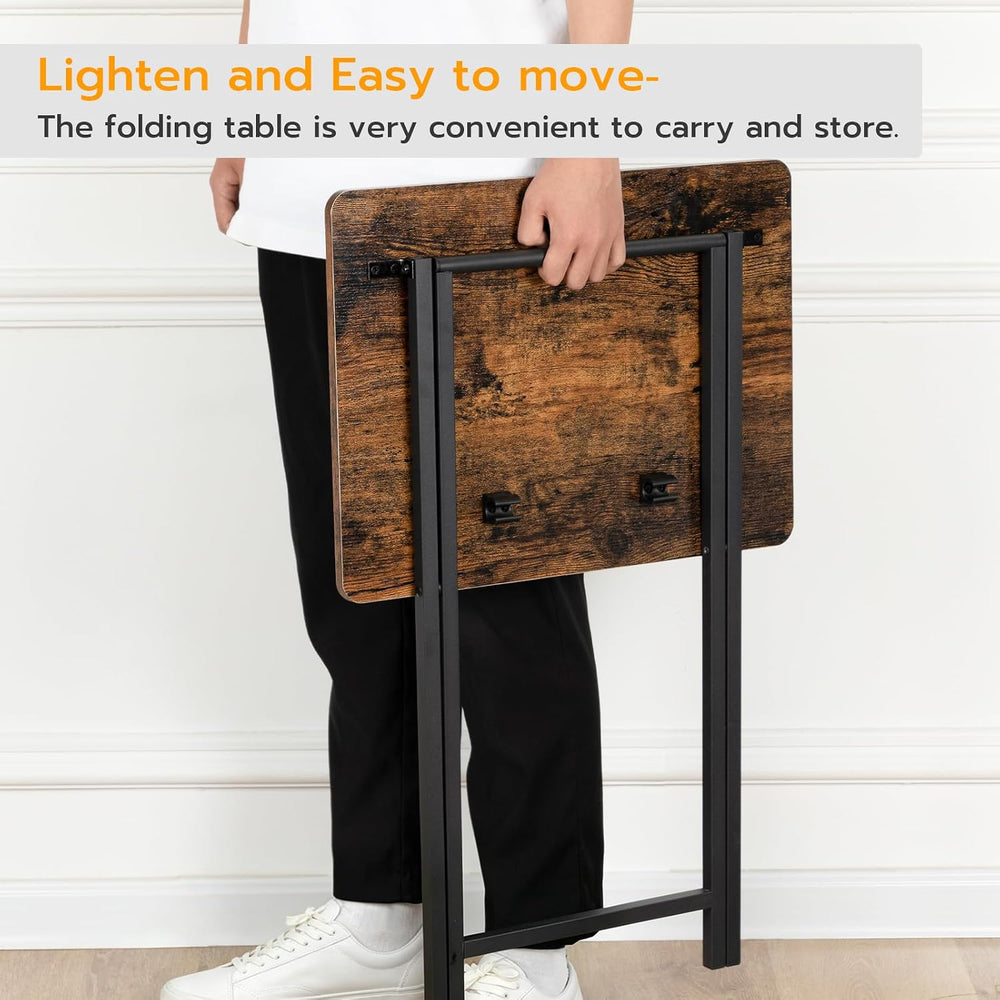 HOOBRO Folding TV Tray Table, TV Tray, Snack Table for Small Space