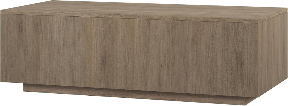 Henn&Hart 48" Modern Coffee Table, Weathered Gray