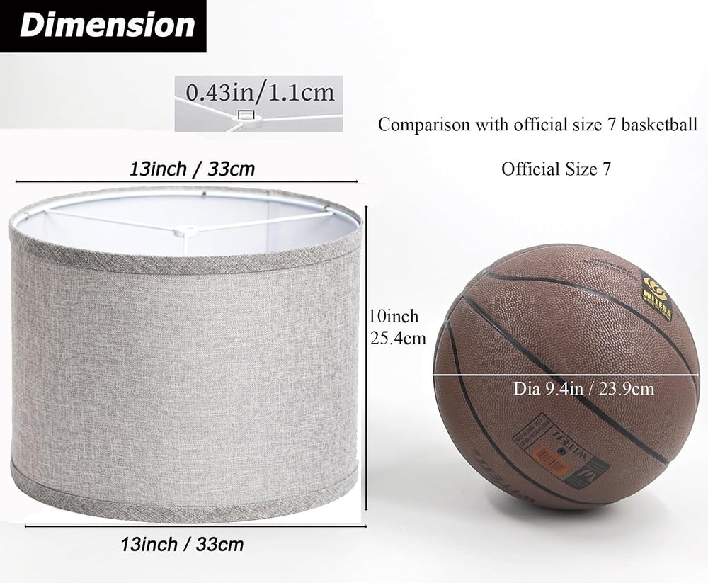 lampshades Set of 2, Drum Lamp Shades Set of 2, Lamp Shades for Table Lamps E...