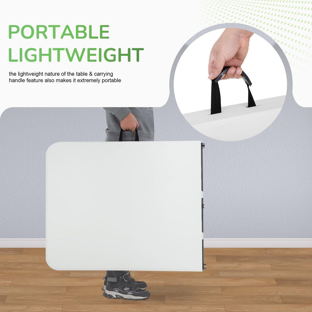 PayLessHere | 6FT Folding Table | White | Portable Plastic Table