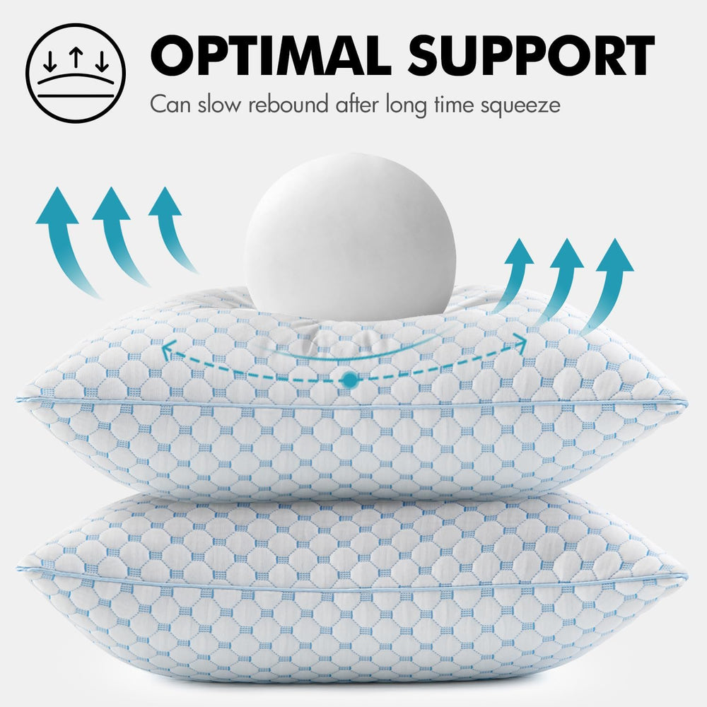 MIULEE 20x20 Decorative Pillow Inserts Set of 2 Memory Foam Filling