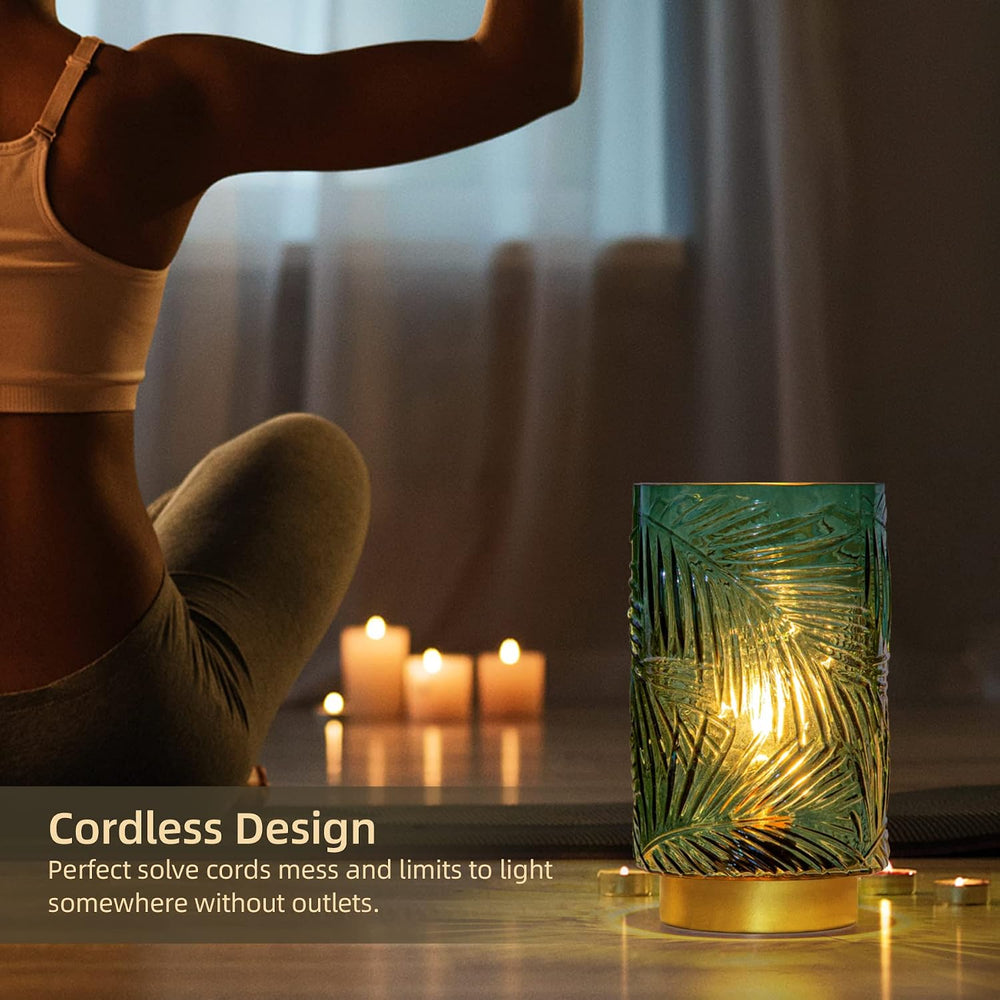 MJ PREMIER Battery Operated Lamp with Timer, Cordless Table Lamp Decorative