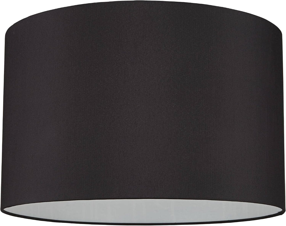 Imogene Extra Large Black Faux Silk Drum Lamp Shade 19x19x12 (Spider)