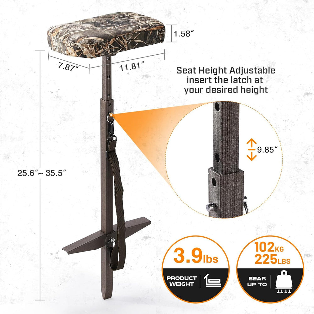 TR Marsh Seat for Duck Hunting, Padded Adjustable Mud Hunting Chair