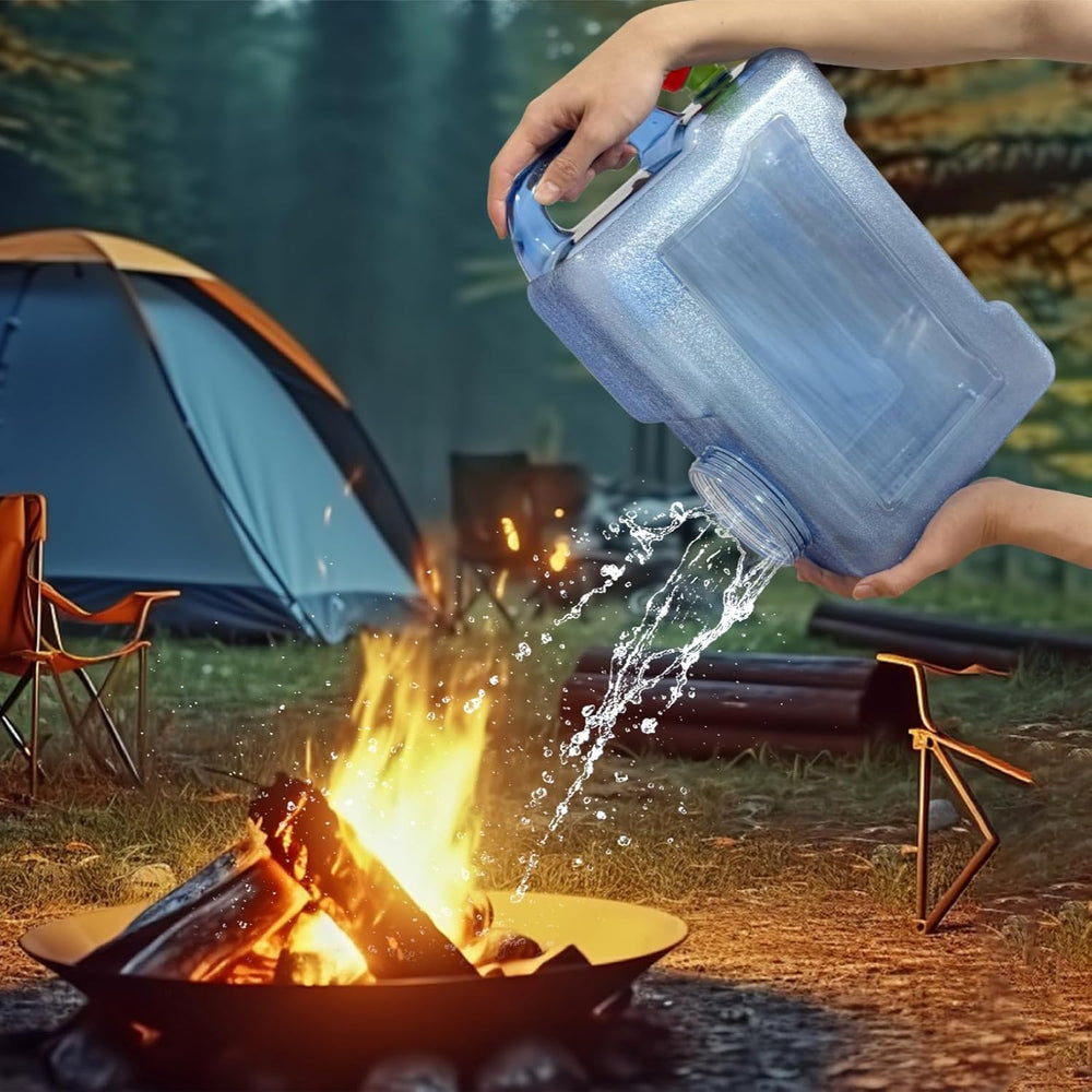 3.17 Gallon Water Container with Spigot, Portable Water Jug, No Leakage Campi...