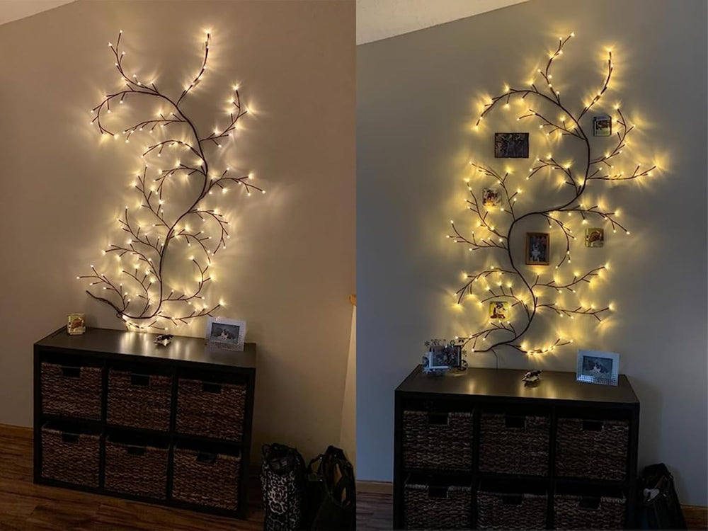 2PCS Enchanted Willow Vine Lights for Home Decor,Flexible DIY Lighted Branche...