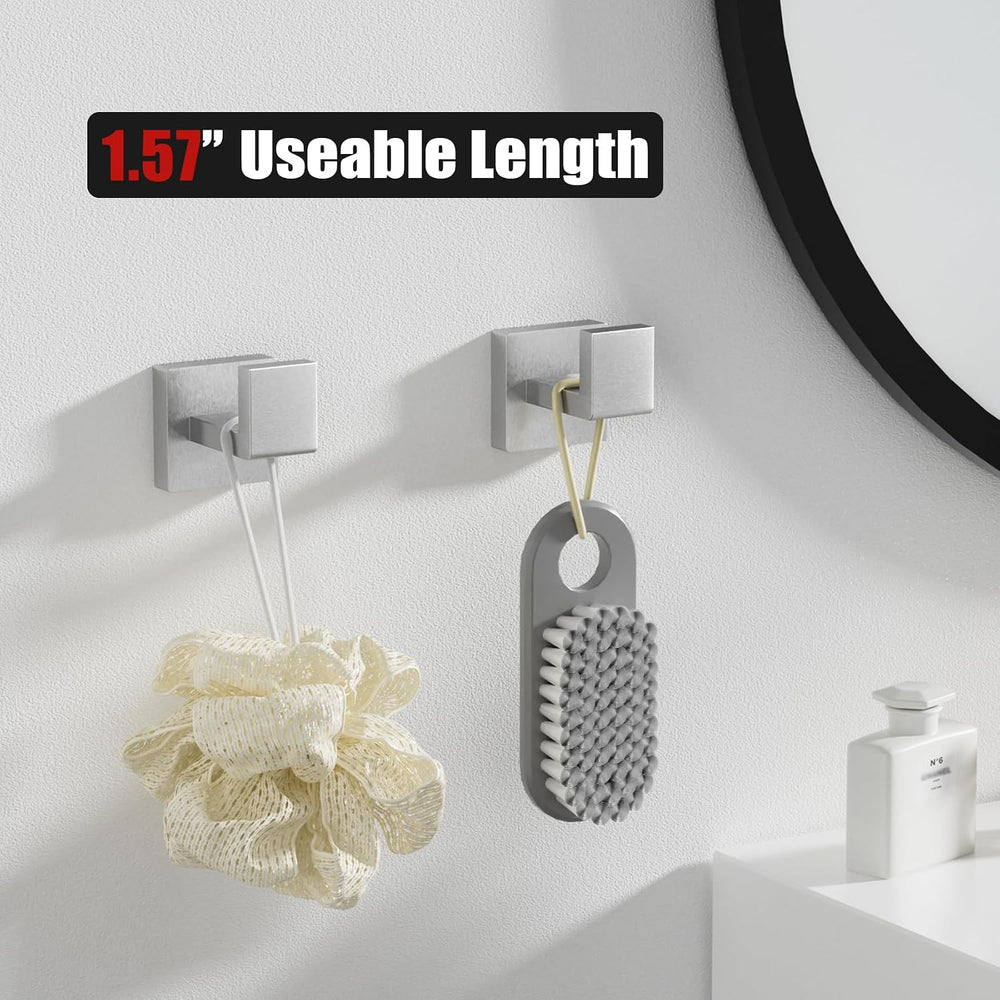 10-Pieces Brushed Nickel Bathroom Accessories Set 23.6 Inch Towel Bar Set.