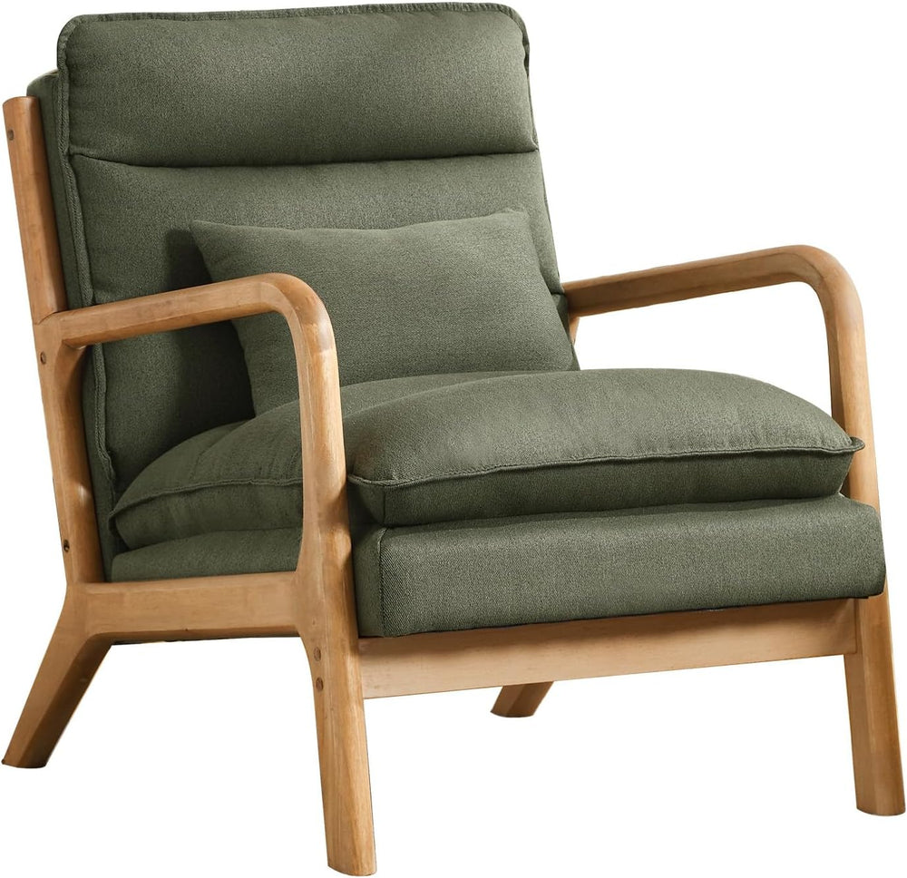 IOMOR Mid Century Modern Accent Chair, Upholstered Lounge Armchair with Plump...