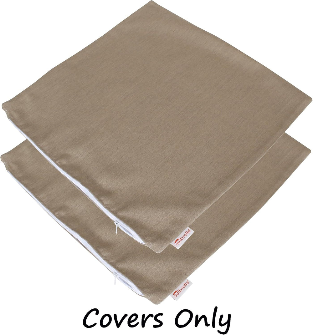 Outdoor/Indoor Sunbrella Throw Pillows Square Set of 2 Pieces 18 inch x 18 in...