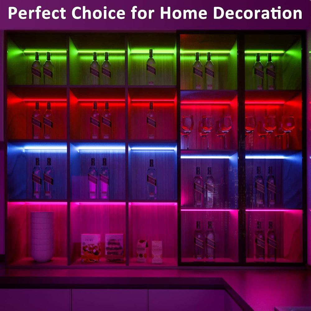 Benreom 6 Pack RGB Under Cabinet Lights with App and Remote Control