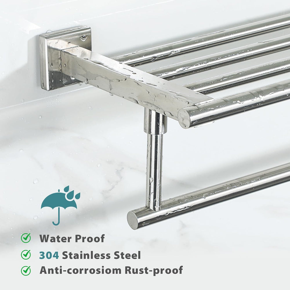 Alise 16 Inch Towel Racks for Bathroom Wall Mounted,Brushed Nickel