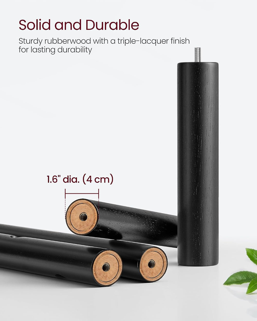 VASAGLE Solid Wood Coat Rack, Free Standing, 8 Hooks, 3 Height Options