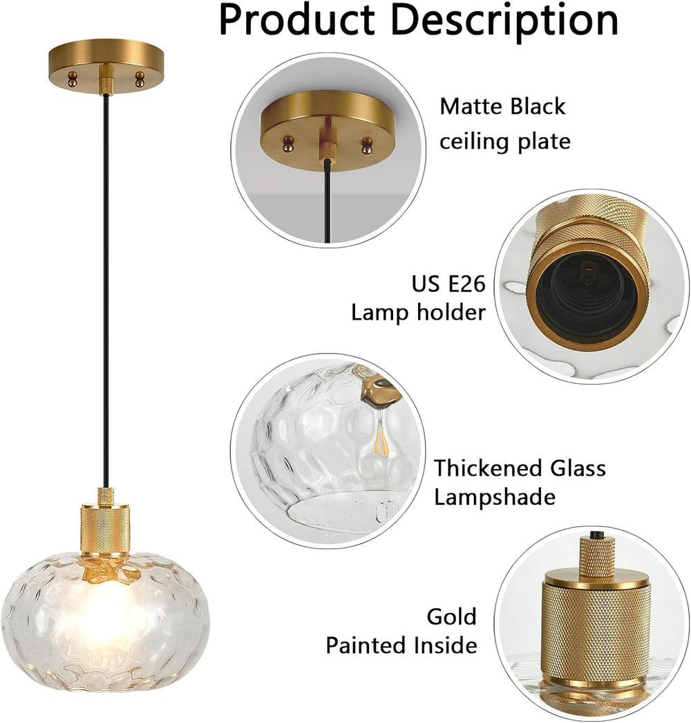 Glass Pendant Lights Kitchen Island 8 Inch Adjustable Pendant Light Fixtures ...