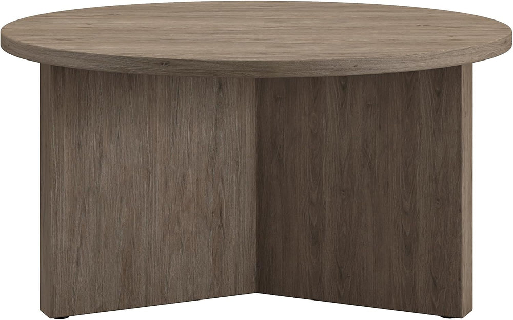 Henn&Hart 32" Scandinavian Coffee Table, Weathered Gray