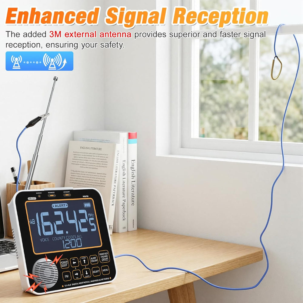 NOAA Weather Alert Radio for Home - S.A.M.E. Localized Programming