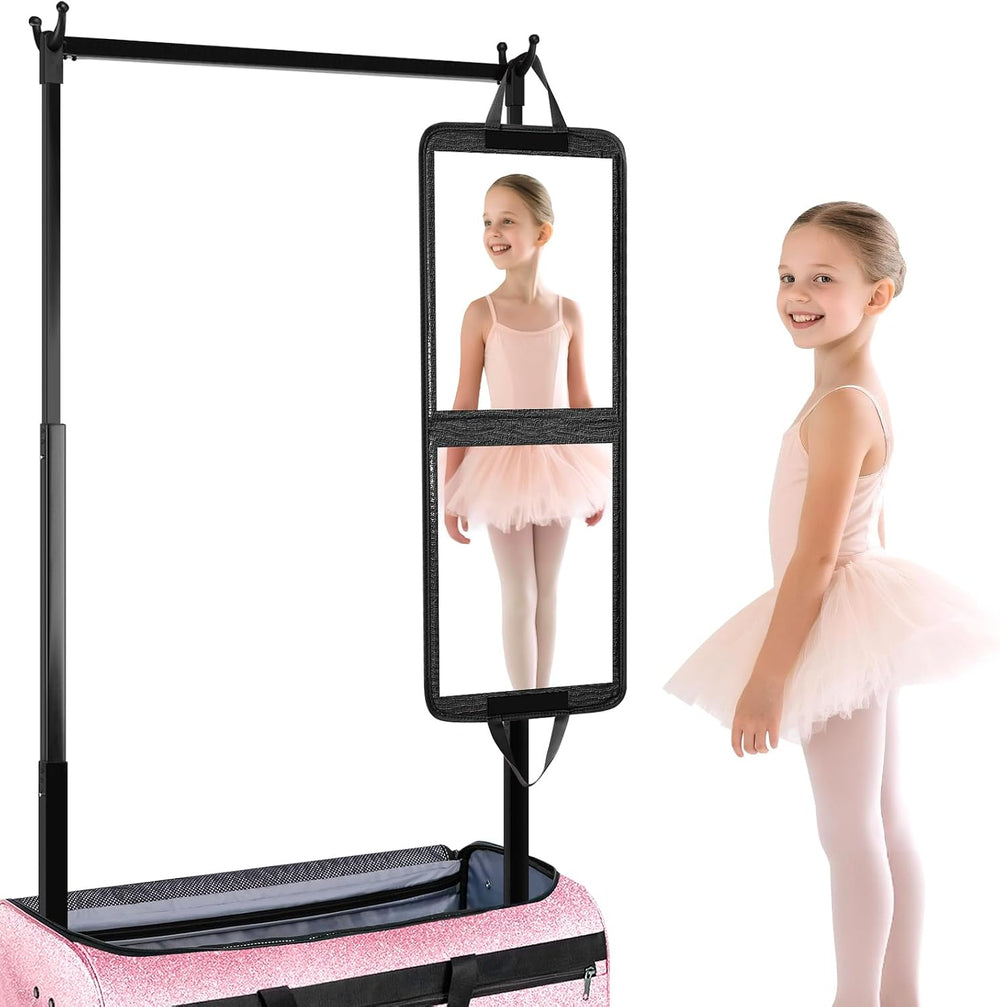 Omidel Foldable Portable Full Length Mirror for Dance, Camping & Travel