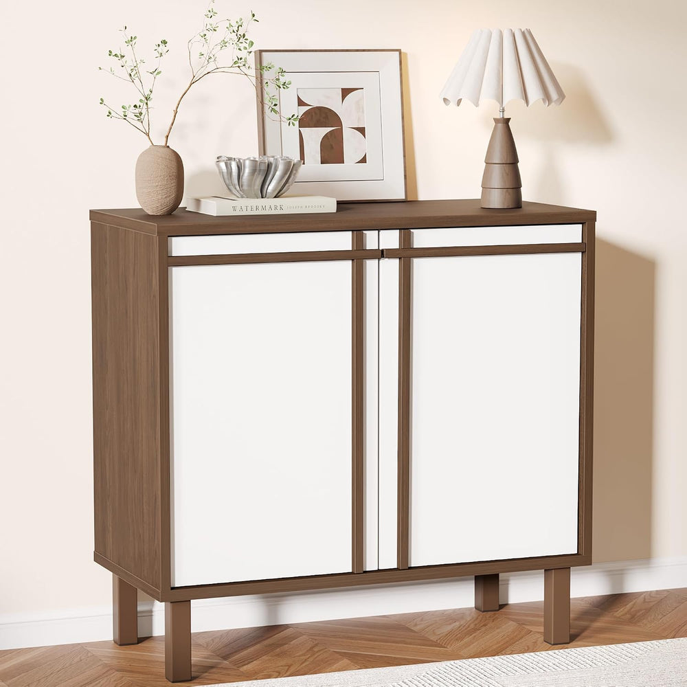 Sideboard Buffet Cabinet with Storage, Small Entryway Credenza