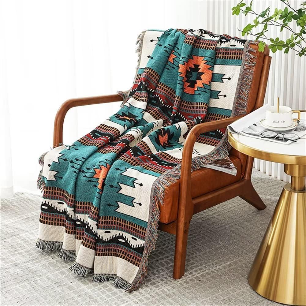 Homesy Aztec Throw Blanket Native Southwestern Bed Blankets 51"x63"...