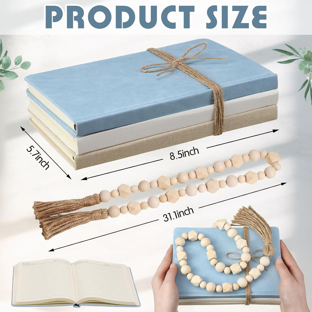 Feifeiya 3 Pieces Faux Decorative Books Set for Home Decor,Gray Blue
