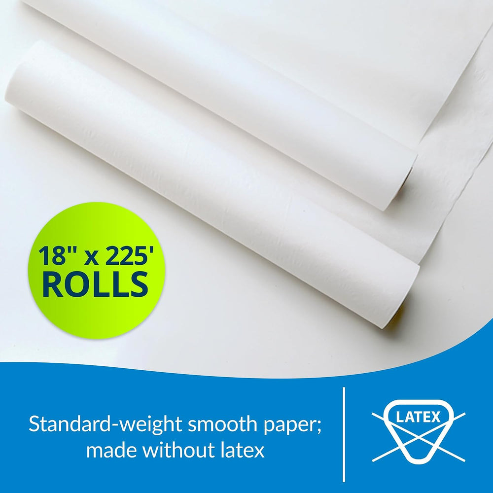 TIDI 513 Avalon Exam Table Paper, Smooth, 18 in x 225 ft, 12 Count
