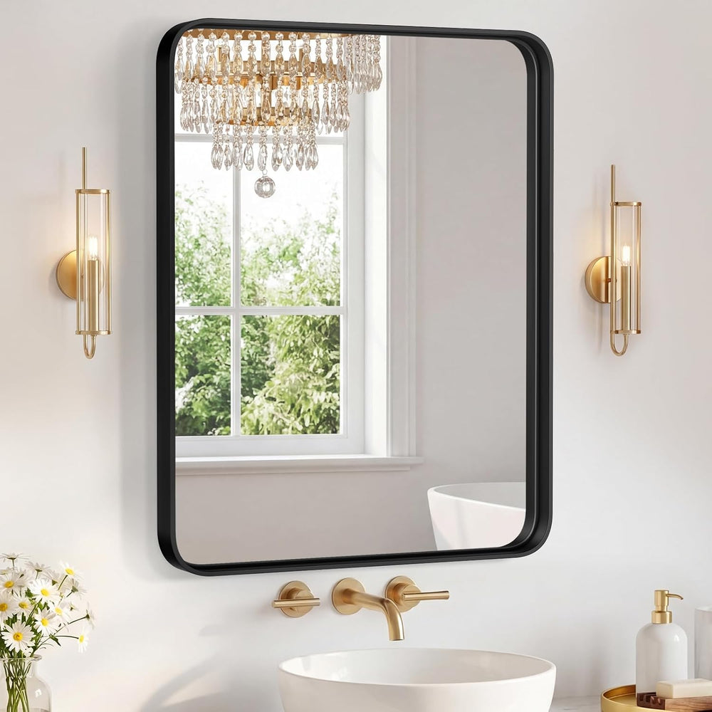 Sweetcrispy Bathroom Mirror 36x24 Inch, Vanity Mirror for Wall
