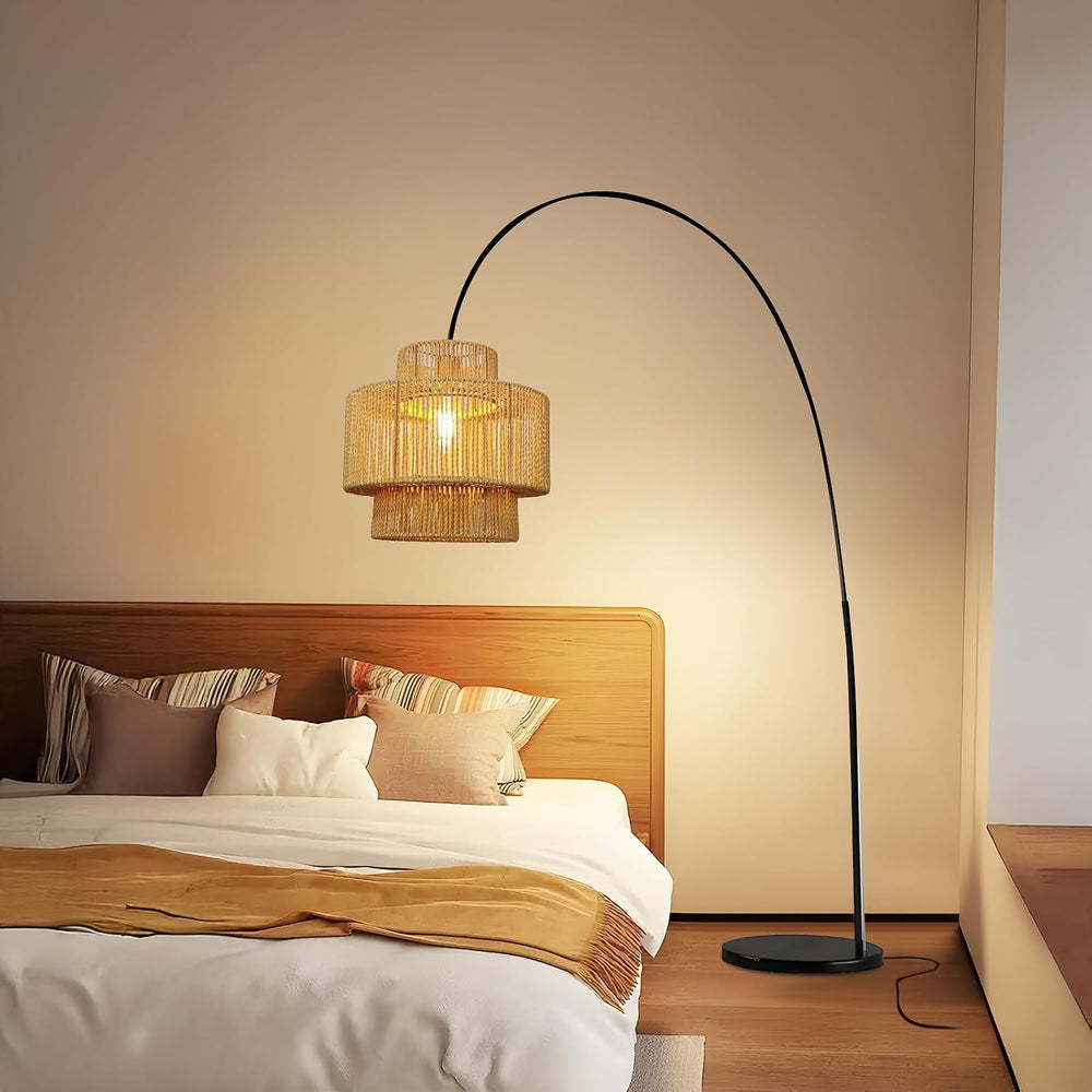 Boho Rattan Lamp Shades for Pendant Light Chandelier Floor Lamps Replacement,...