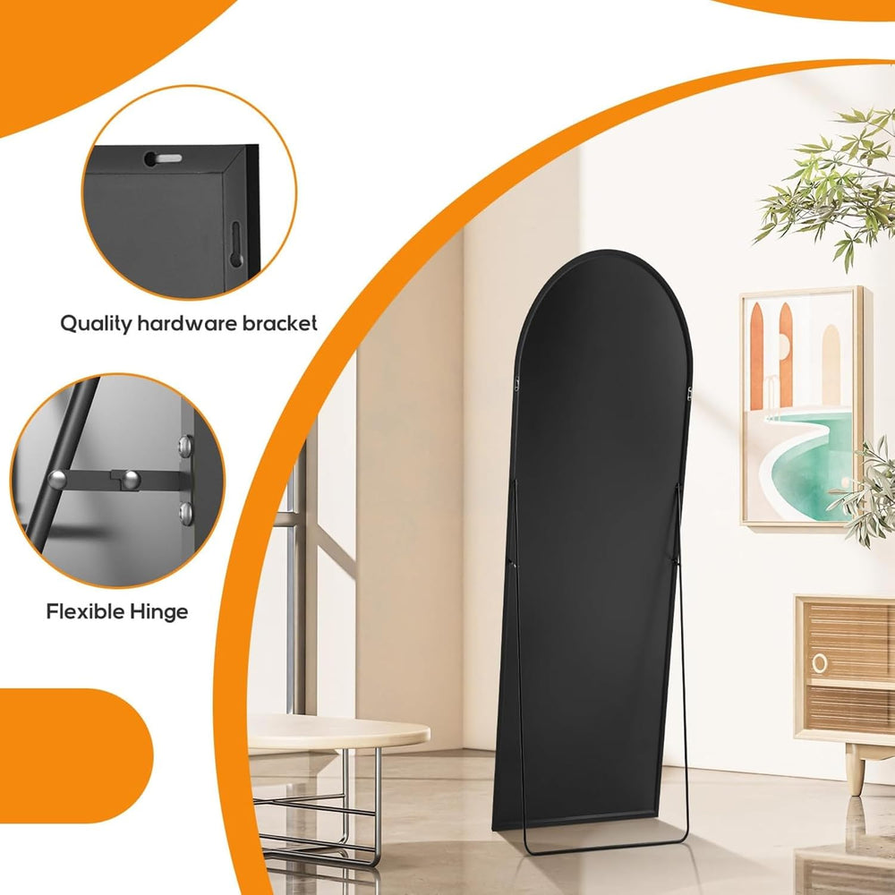 16"x59" Arched Mirror Full Length, Upgraded Body Wall Mirrors