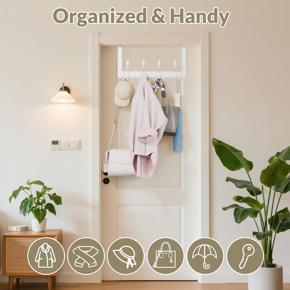 Heavy Duty Over The Door Hooks Rustproof - 25lb Over The Door Towel Rack for ...