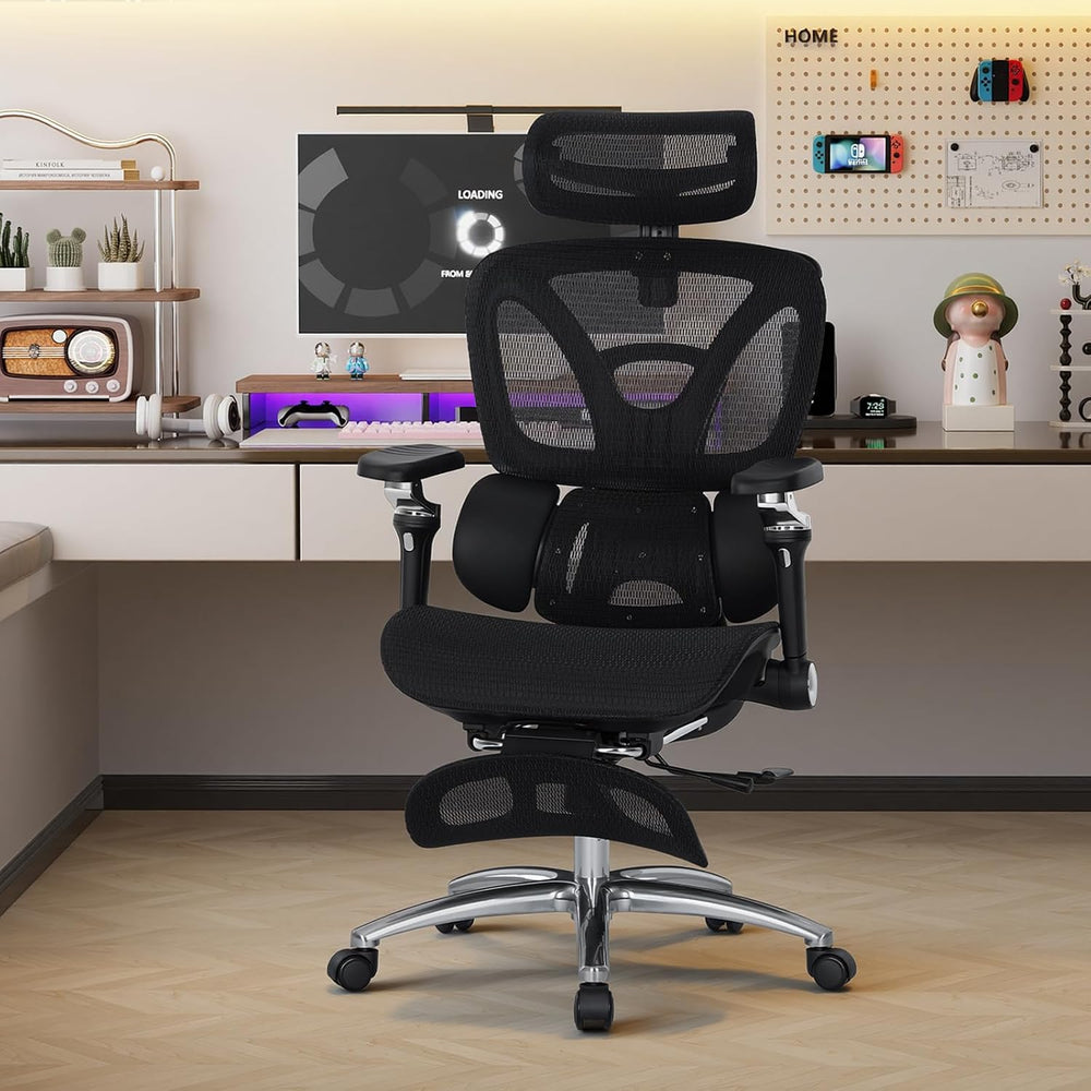 MALOL Ergonomic Office Chair, 400lbs High Back Mesh Desk Chair with 6D Armres...