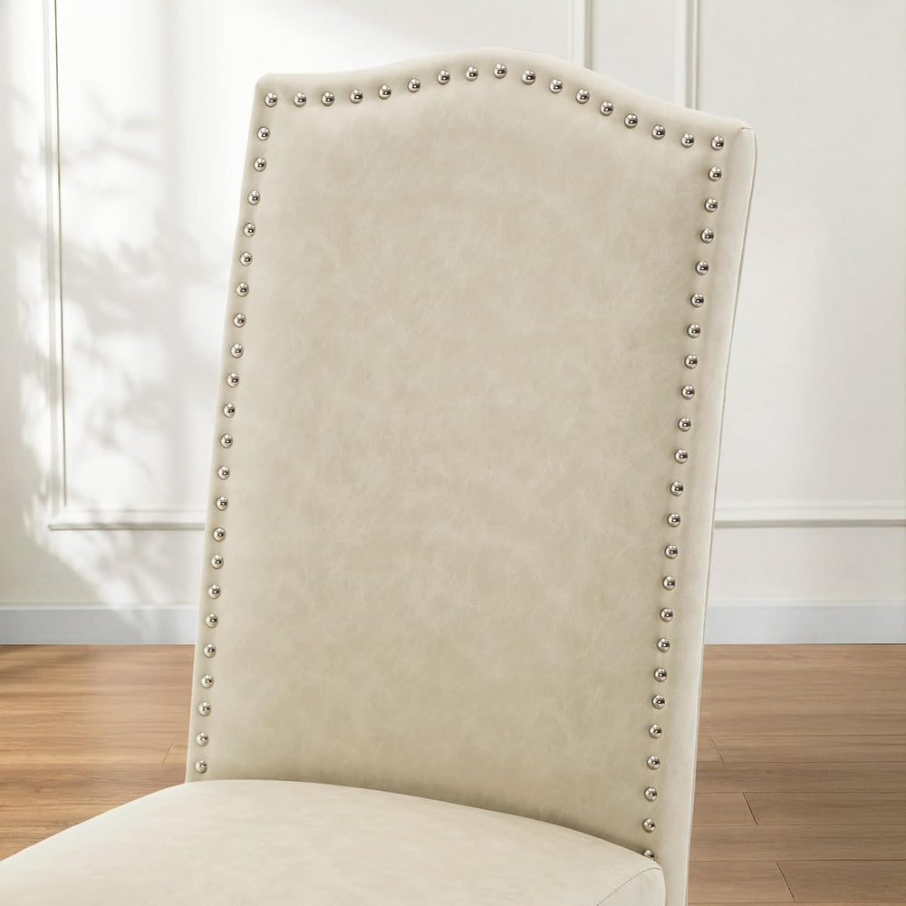 Upholstered Dining Chair Modern Parsons Stylish Kitchen Diner Set of 2