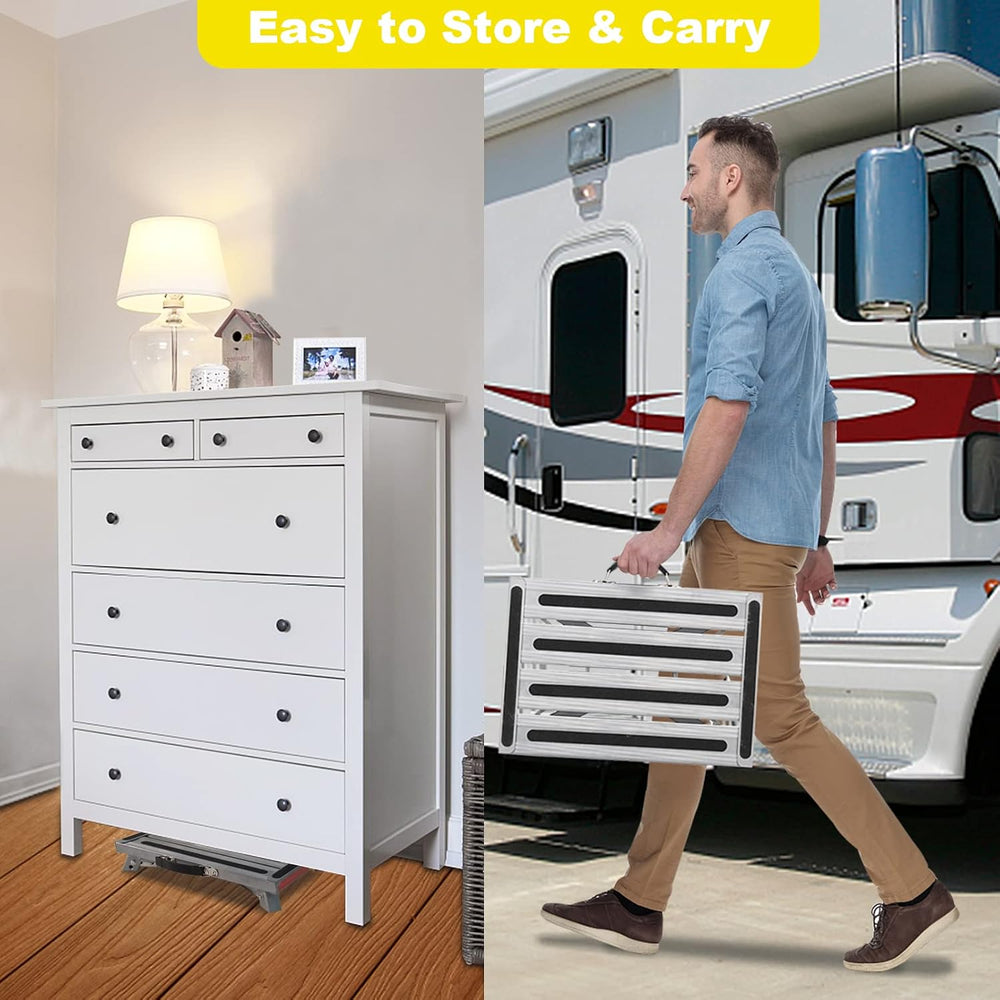 Yagud Safety RV Steps, Non-Slip Folding Adjustable Step Stool