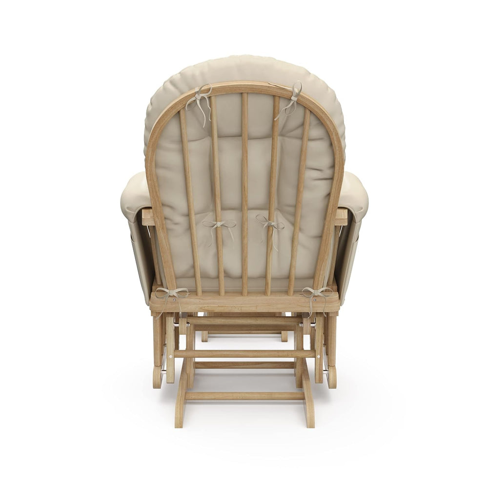 Storkcraft Premium Hoop Glider & Ottoman, Natural/Beige