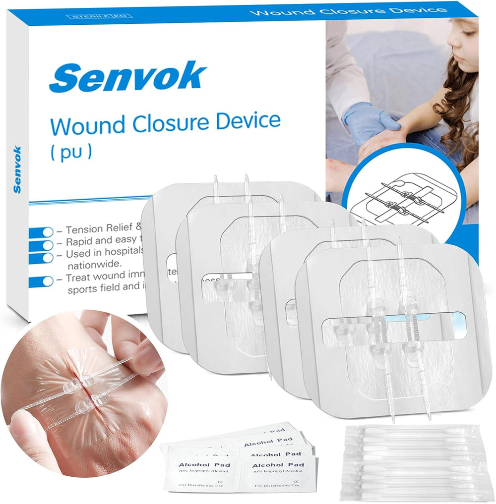 Sutures Butterfly Bandaids - 4 Pcs Laceration Closure Kit - Surgical Lacerati...