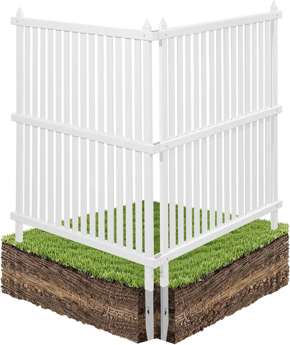 VEVOR 2 Panels Outdoor Privacy Screen, 36 x 45 in Air Conditioner Fence with ...
