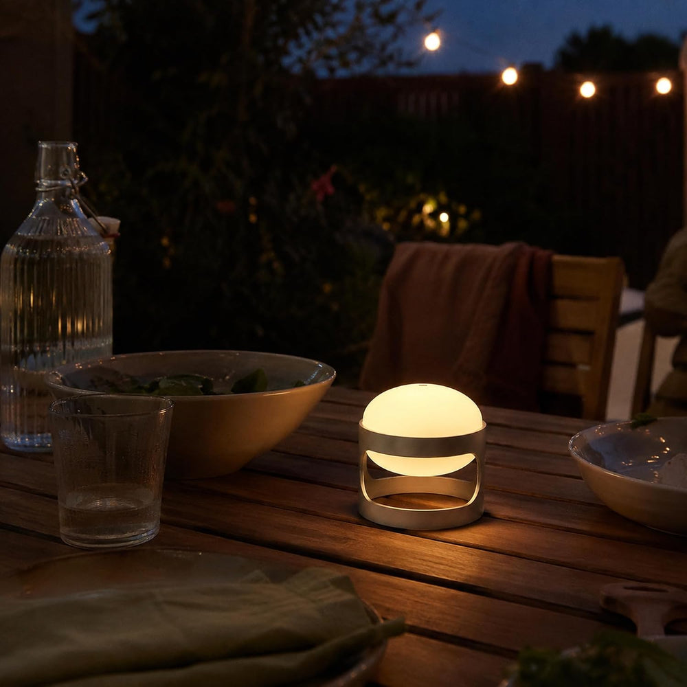 Lotus Atelier Mini Rechargeable Mid Century Modern Lamp USB Bedside Light