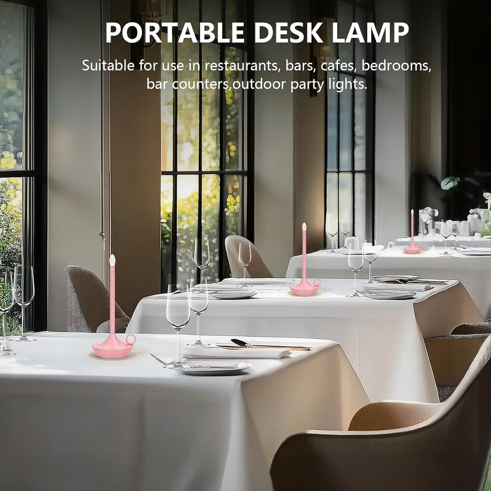 Cordless Table Lamp, Rechargeable LED Table Light, Portable Touch Dimmable (P...