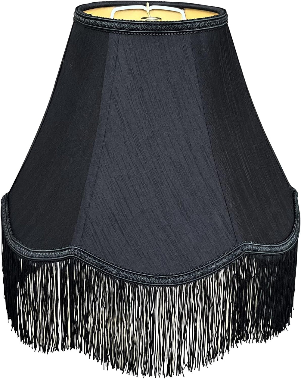 Black Bell Lamp Shades, 6" Top x 13" Bottom x 9.25" High, Scal...