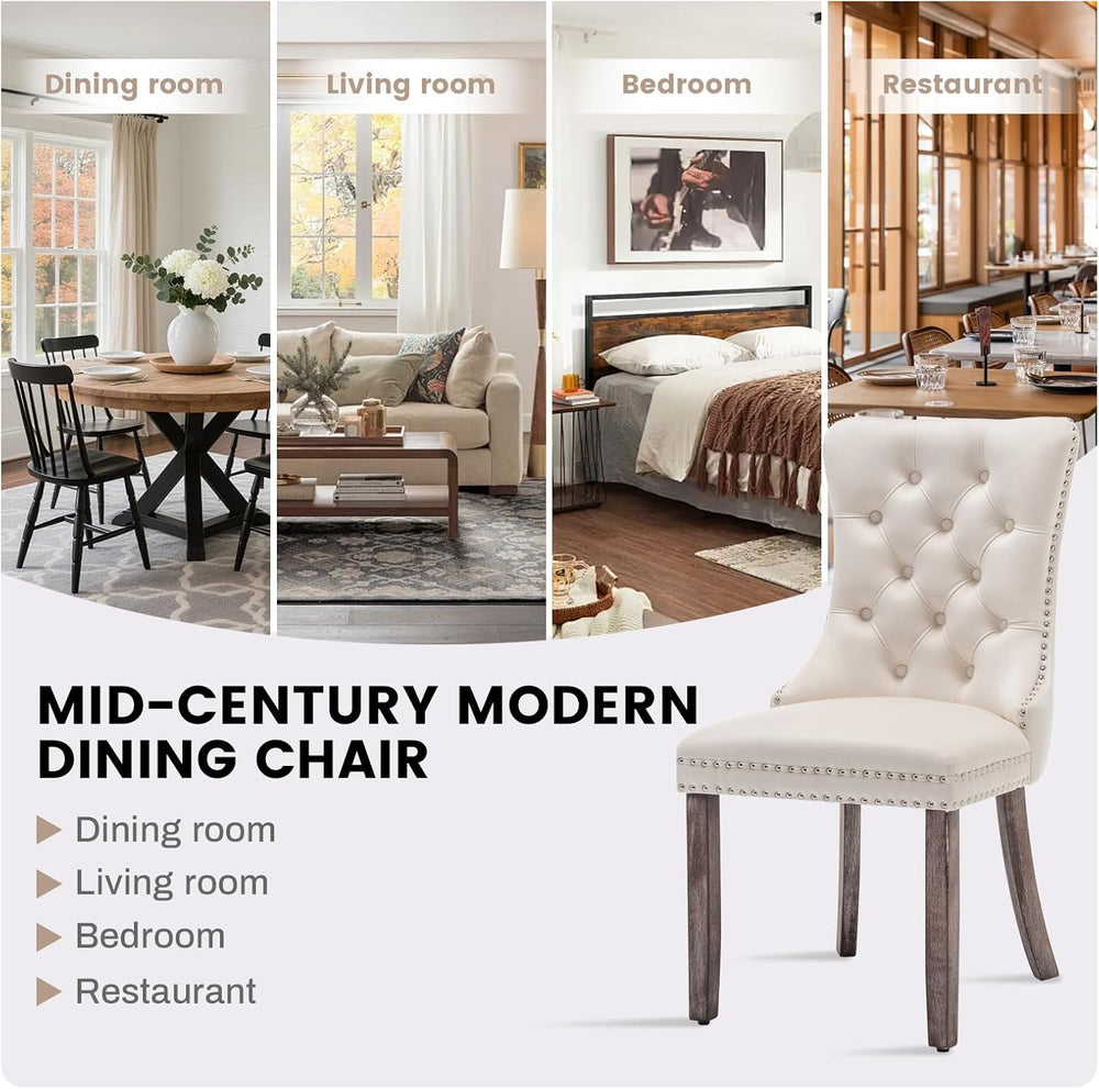 Velvet Dining Chair, Single Beige Dinig Accent Chair